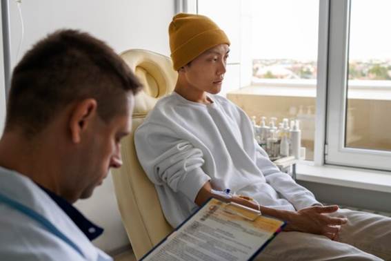 Taschentuchs für die Chemotherapie