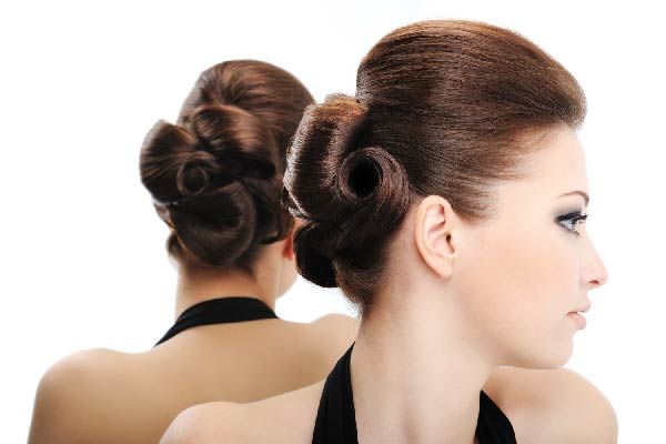 Einfacher und eleganter Chignon